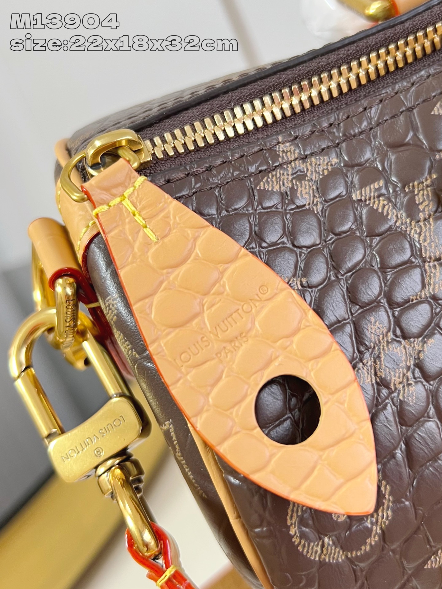 [TOP] Louis Vuitton LV Speedy 30 Bandoulière Bag Crocodile Pattern 22.5 x 18 x 32cm - Monogram