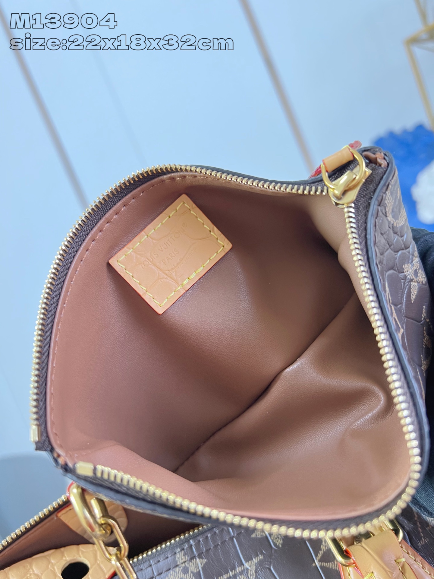 [TOP] Louis Vuitton LV Speedy 30 Bandoulière Bag Crocodile Pattern 22.5 x 18 x 32cm - Monogram