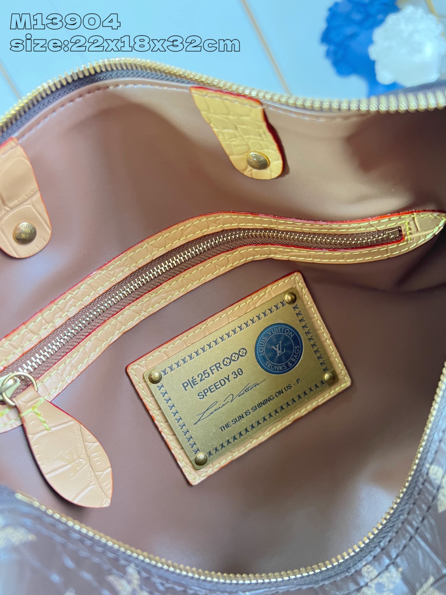 [TOP] Louis Vuitton LV Speedy 30 Bandoulière Bag Crocodile Pattern 22.5 x 18 x 32cm - Monogram