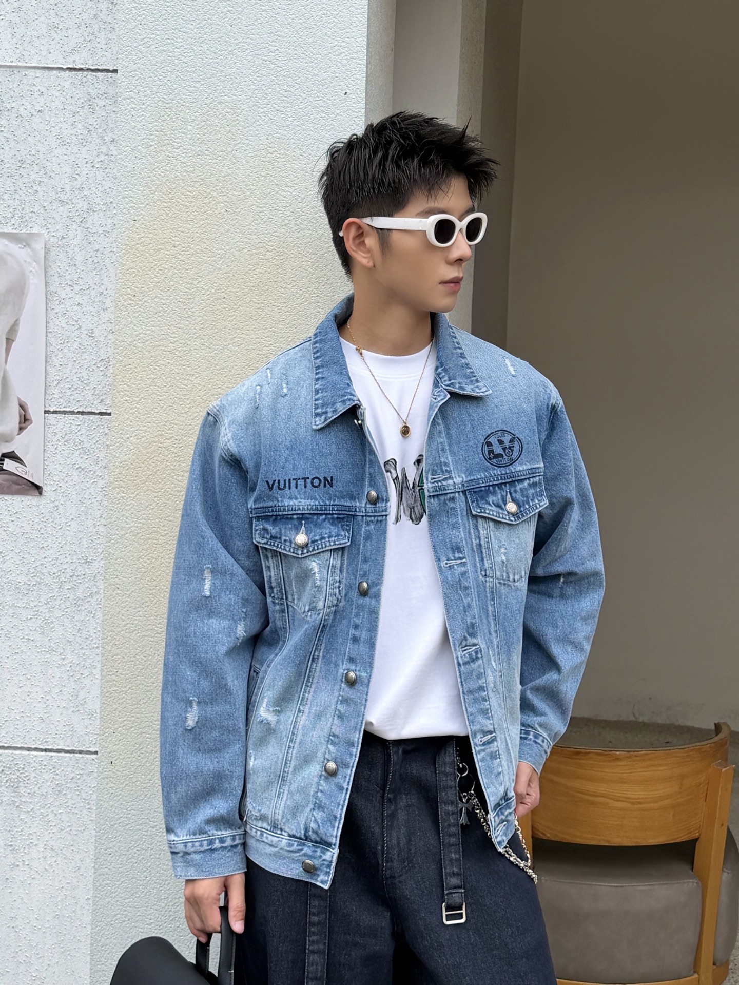 [TOP] Louis Vuitton LV Men's/Women's Denim Jacket - 2 Color