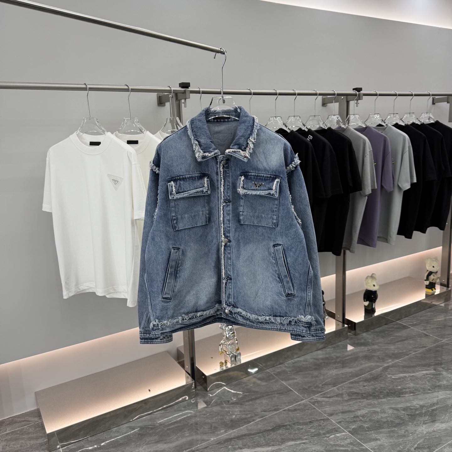 [TOP] PRADA Men's/Women's Denim Jacket - 2 Color