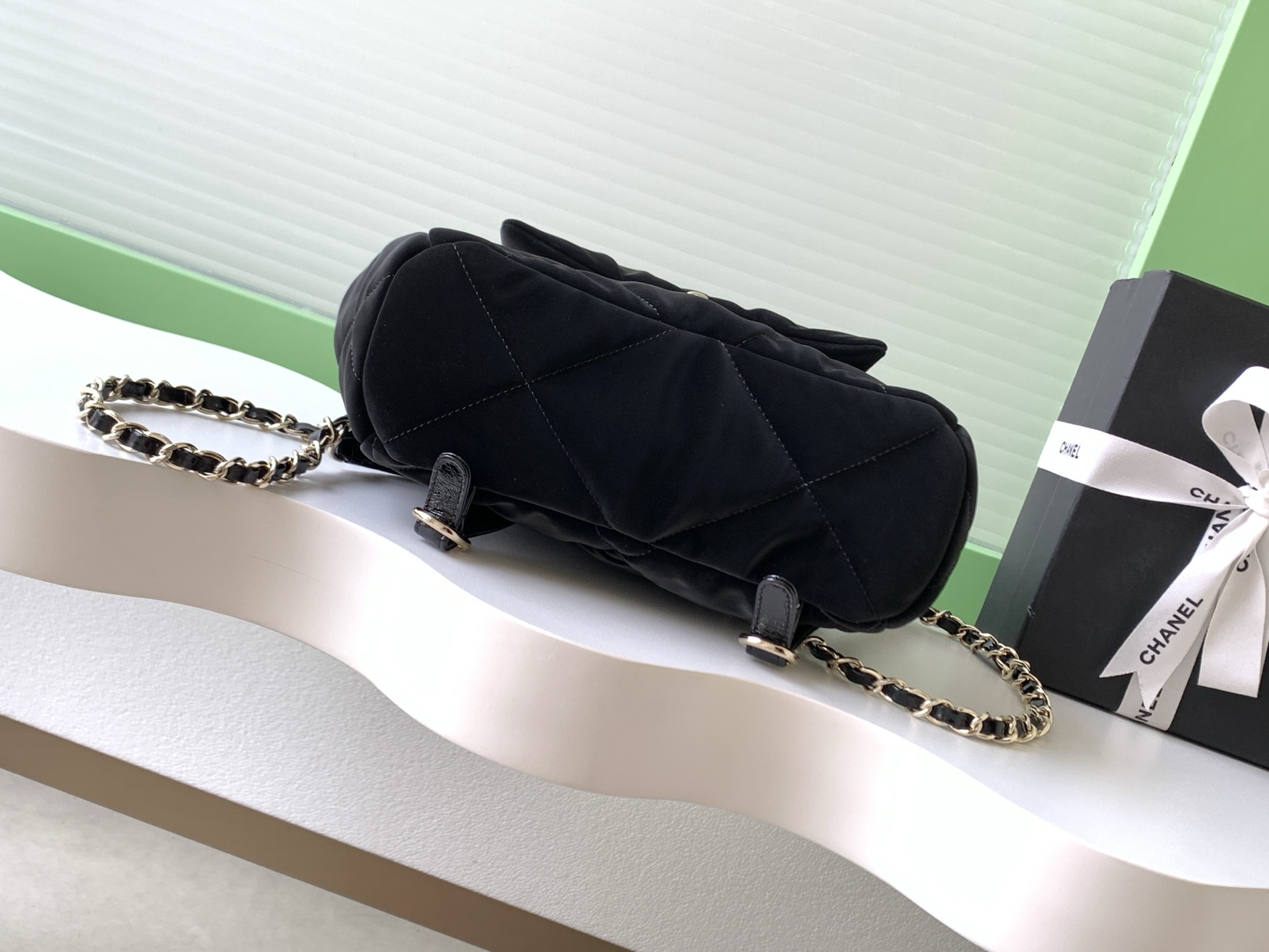 [TOP] CHANEL Backpack  25-10-25cm - Black&GHW