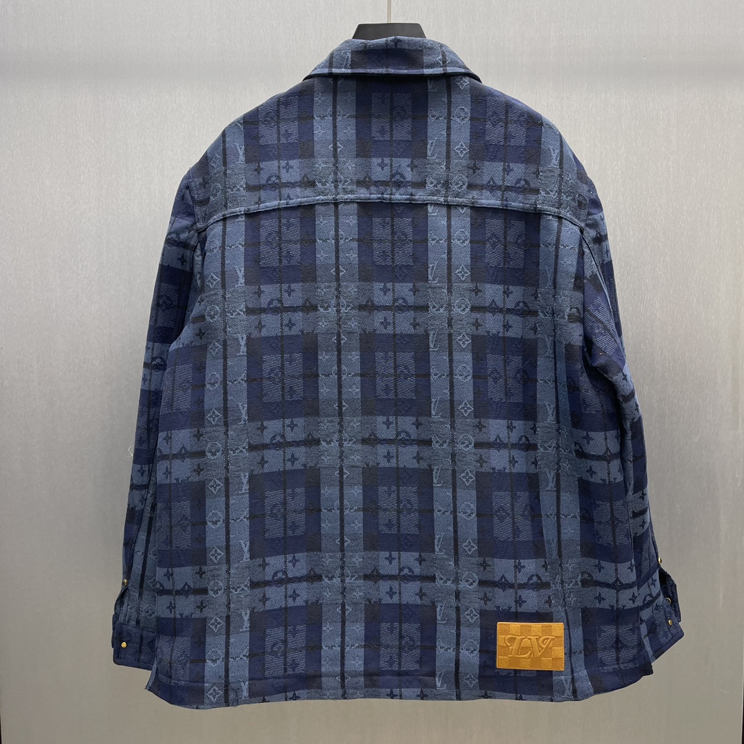 [TOP] Louis Vuitton LV Men's Denim Jacket - Blue
