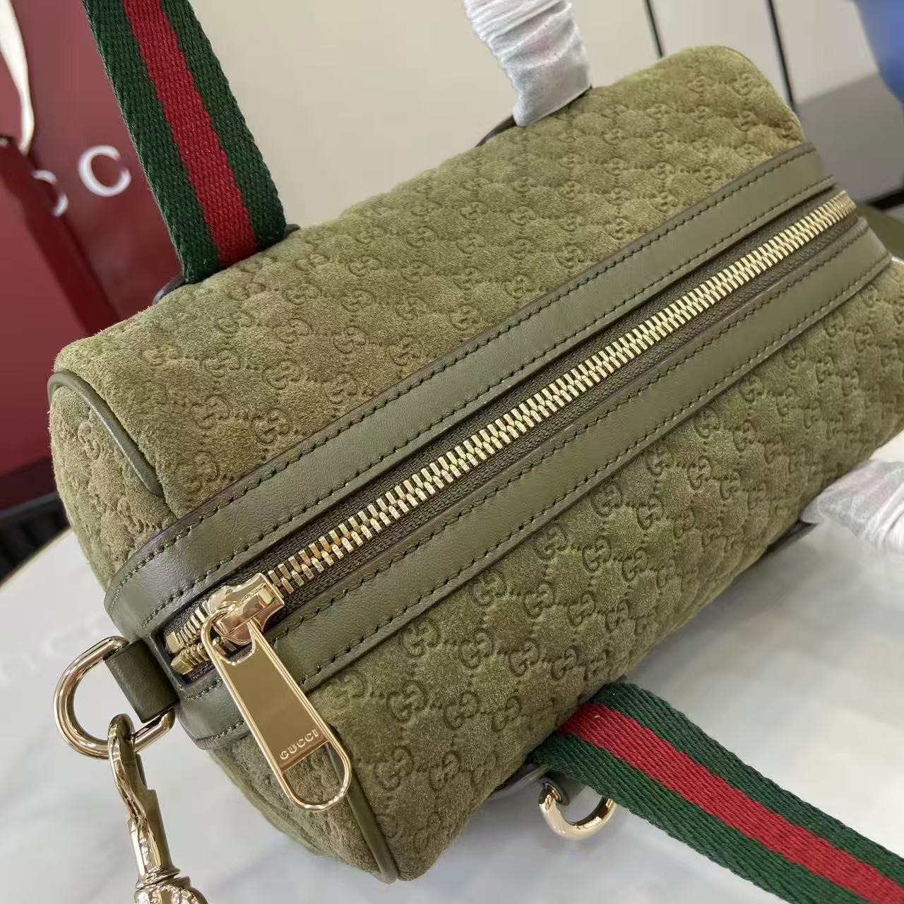 [TOP] GUCCI Mini GG  Bag 20 x 13 x 13 cm - Green