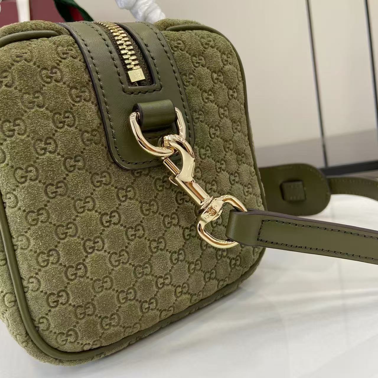 [TOP] GUCCI Mini GG  Bag 20 x 13 x 13 cm - Green