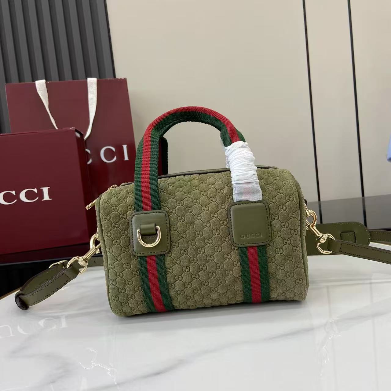[TOP] GUCCI Mini GG  Bag 20 x 13 x 13 cm - Green