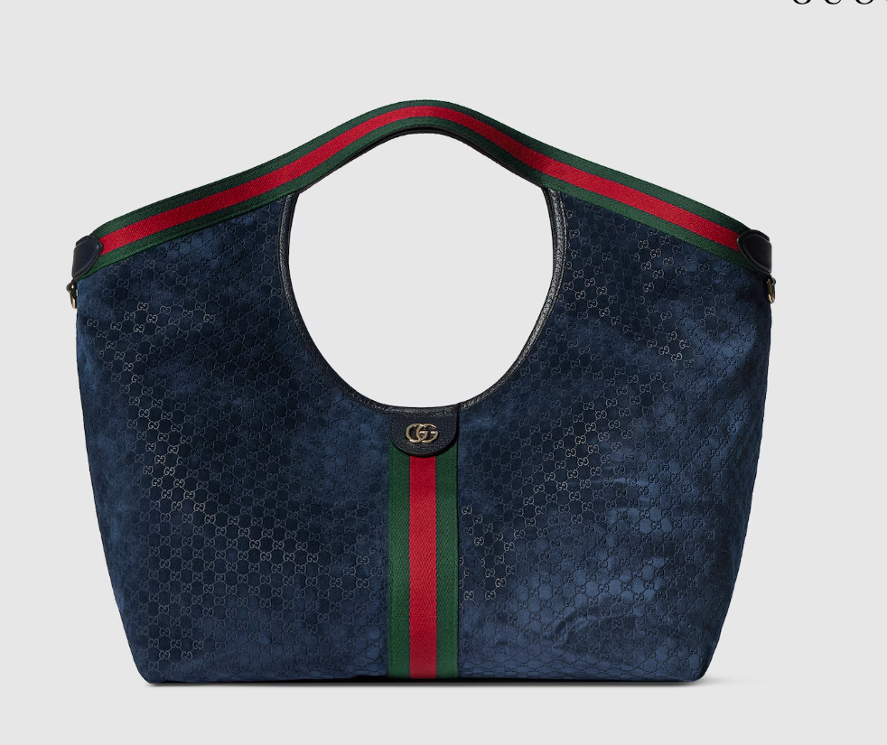 [TOP] GUCCI Giglio Tote Bags 60 x 47 x 16 cm - Blue