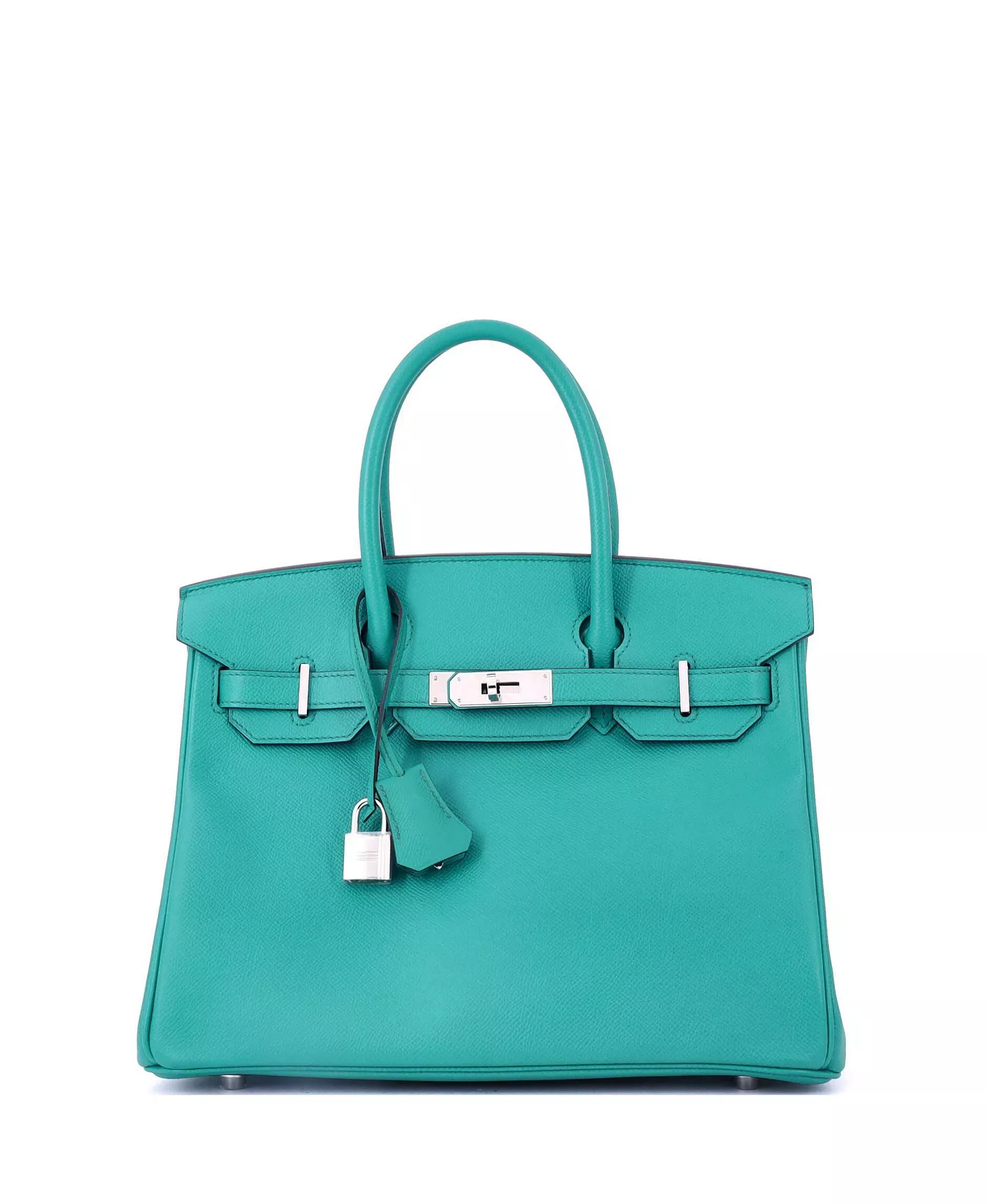 [TOP] HERMES Birkin Epsom Bag 25/30/35/40 cm - Bleu Paon - SHW