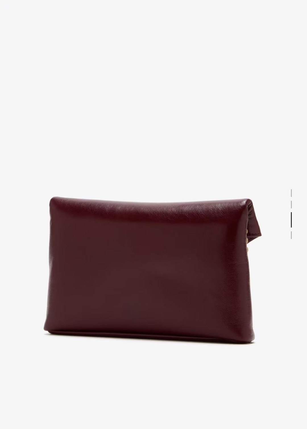 [TOP] Yves Saint Laurent YSL Calypso Bag Wax Leather 19×12×3cm - Dark Red
