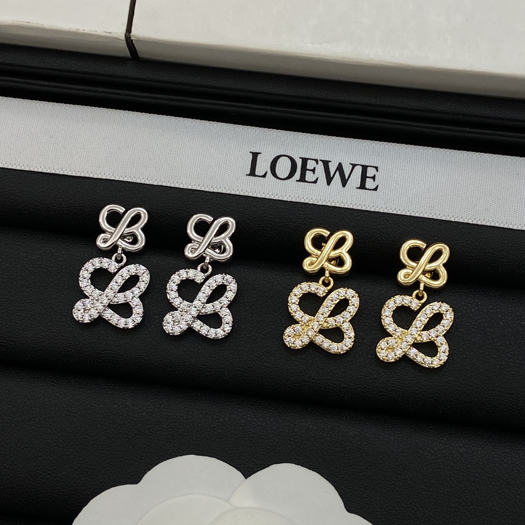 [TOP] LOEWE LOGO Earrings -2 Colors