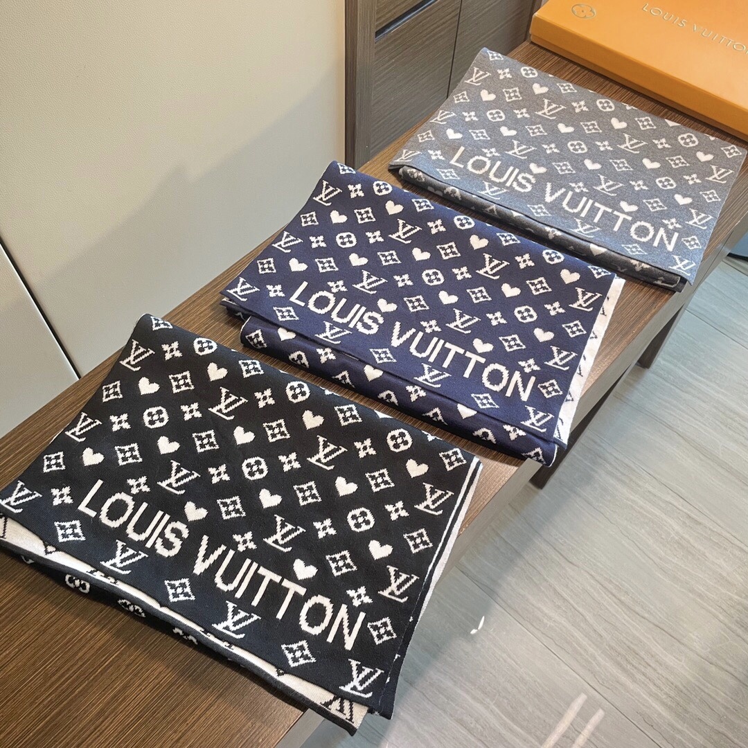 [TOP] Louis Vuitton LV Scarf 32x180cm - 3 Colors