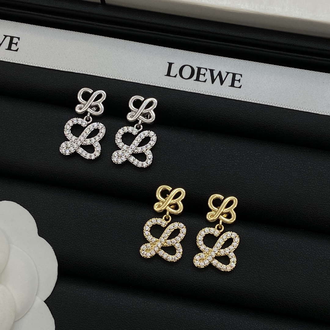 [TOP] LOEWE LOGO Earrings -2 Colors