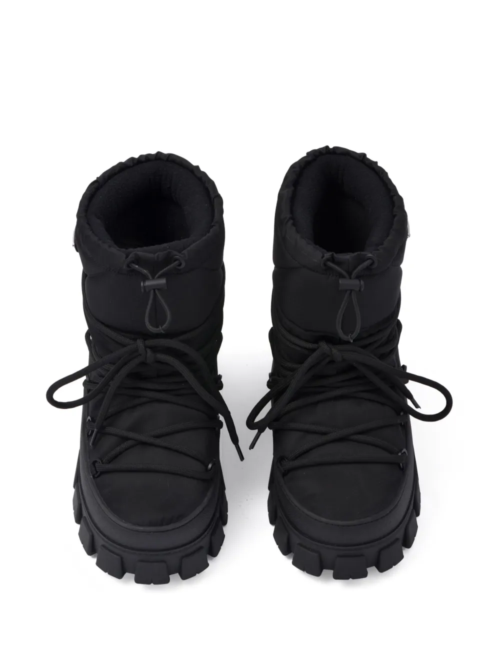 [TOP] PRADA Logo Boots - Black