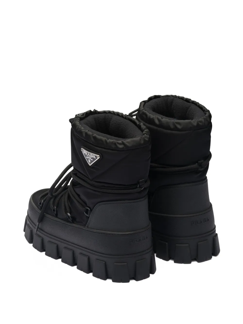 [TOP] PRADA Logo Boots - Black