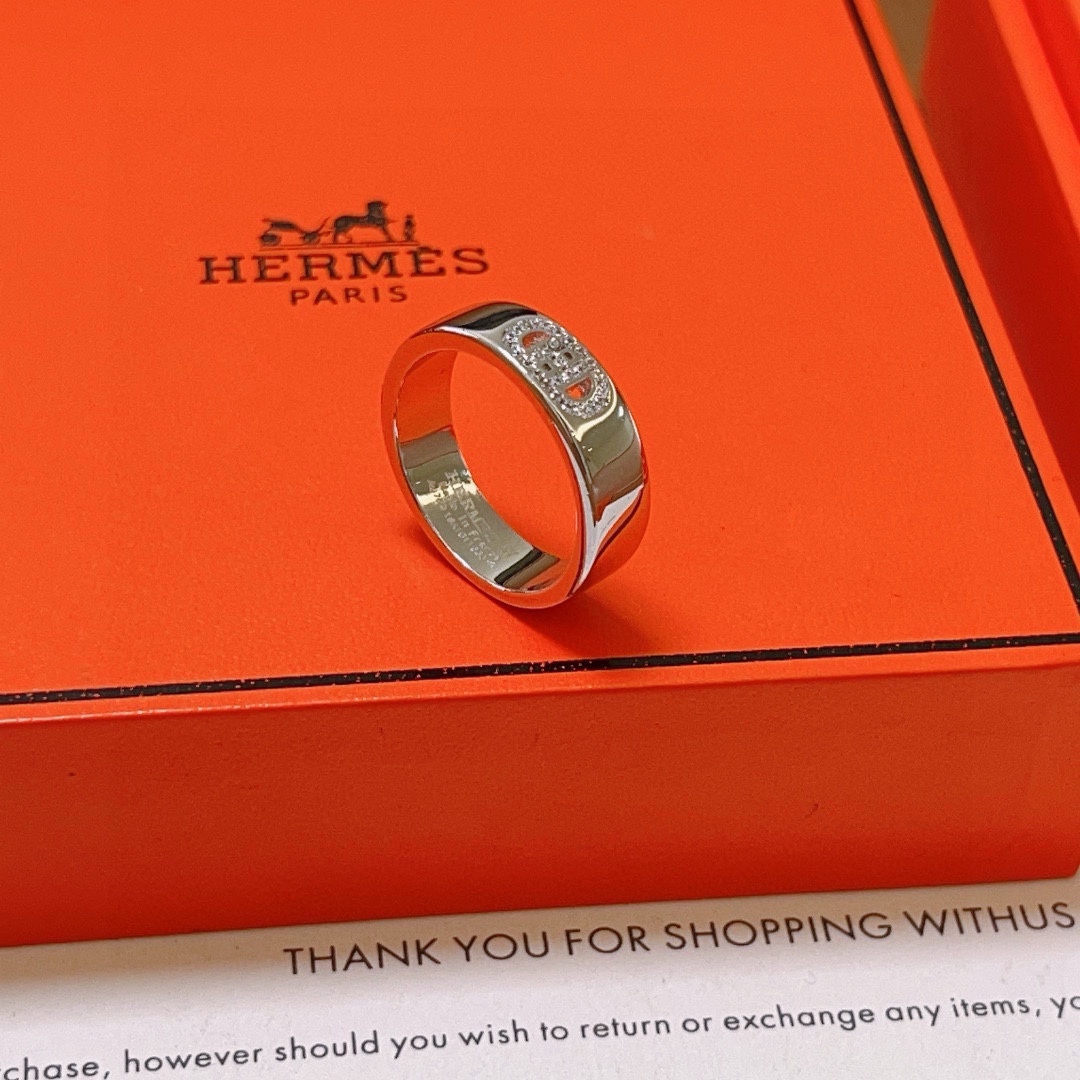 [TOP] HERMES Rings - Sliver