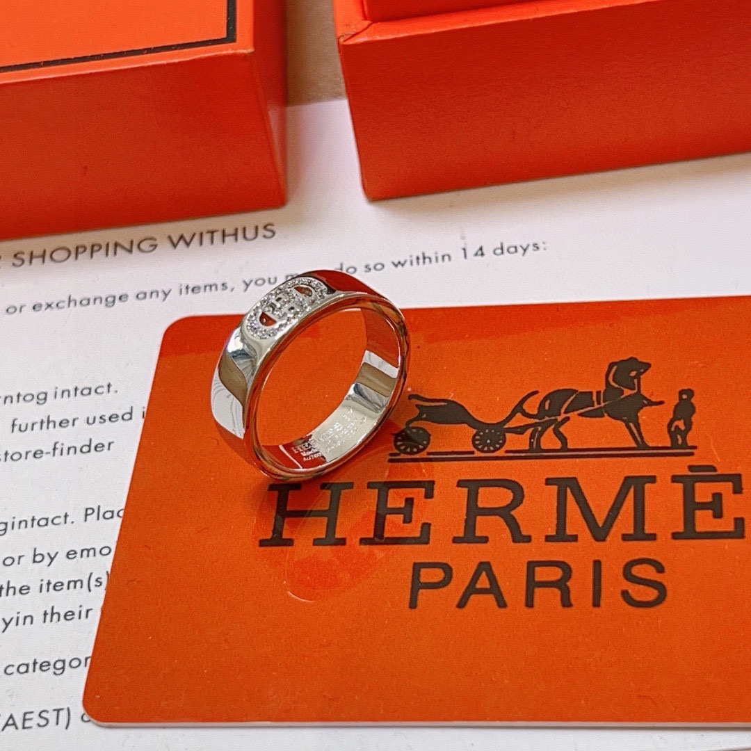 [TOP] HERMES Rings - Sliver