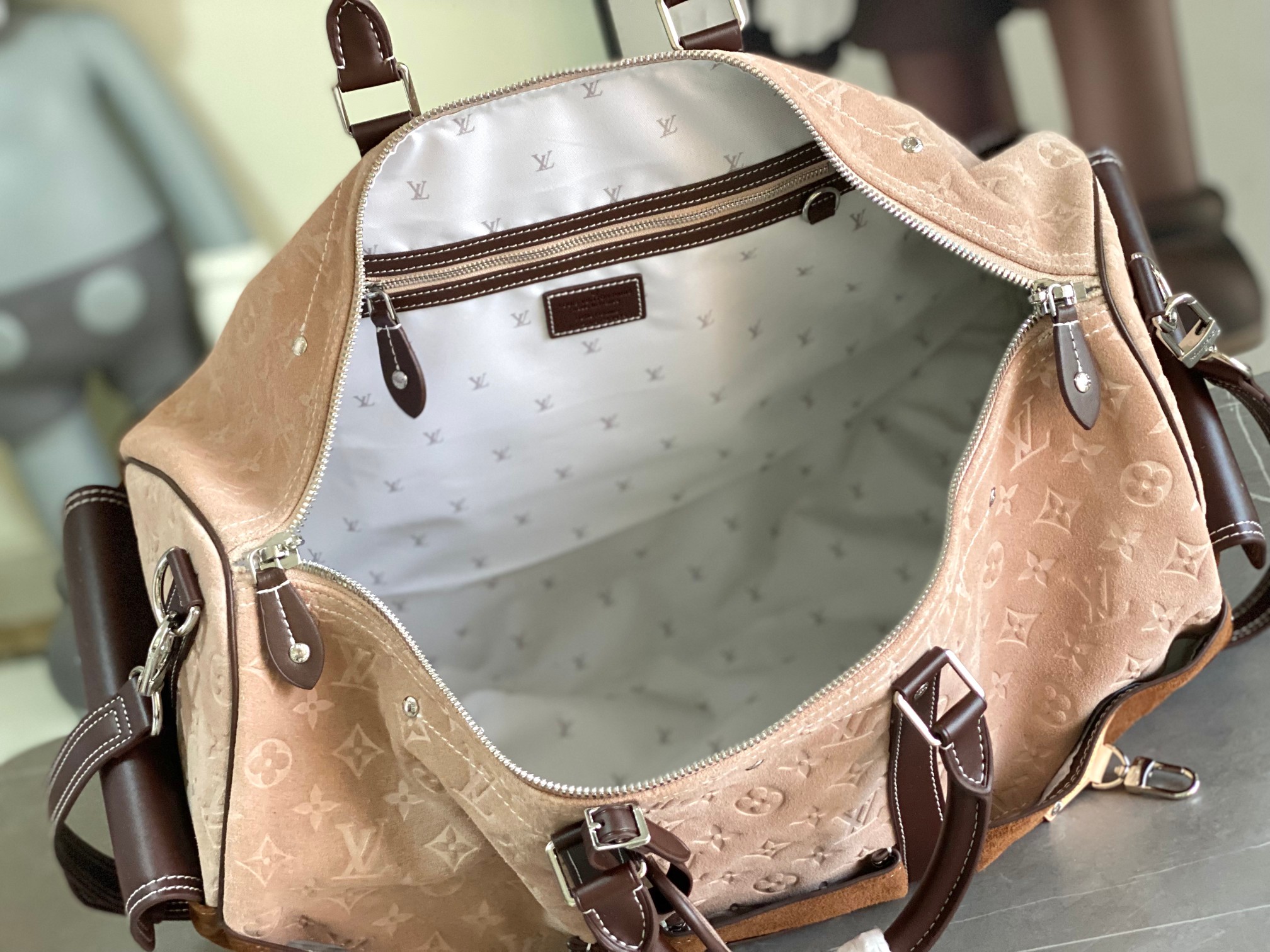 [TOP] Louis Vuitton LV Keepall Bandoulière 50 Bag 50x29x23cm - Brown