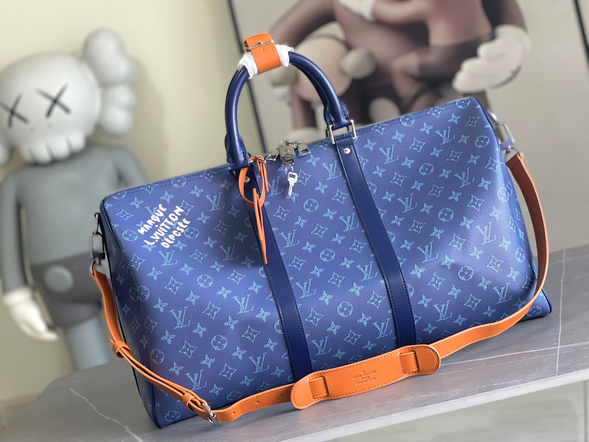 [TOP] Louis Vuitton LV Keepall Bandoulière 50 Bag 50x29x23cm - 2 Color