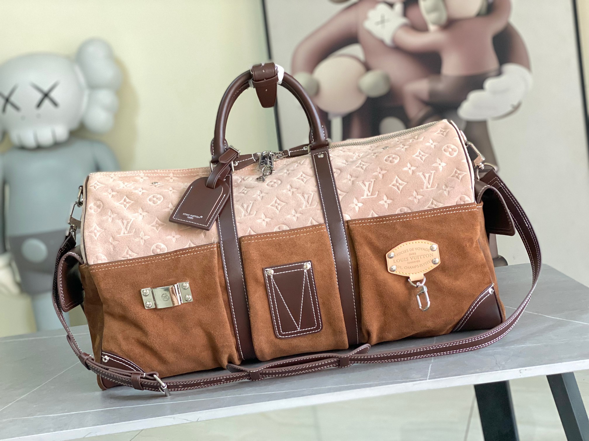 [TOP] Louis Vuitton LV Keepall Bandoulière 50 Bag 50x29x23cm - Brown