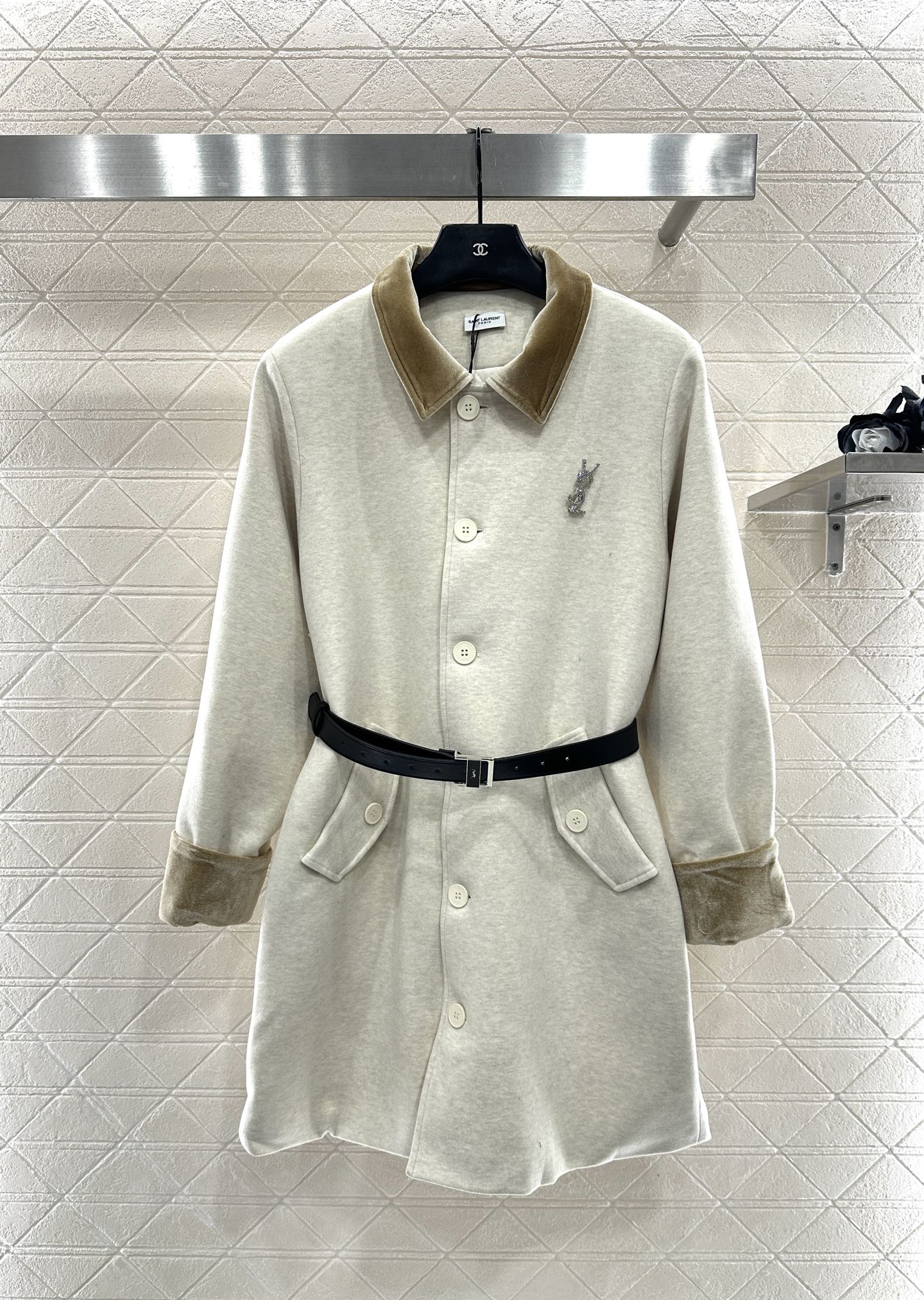 [TOP] Yves Saint Laurent YSL Woolen Material Jacket - 2 Colors