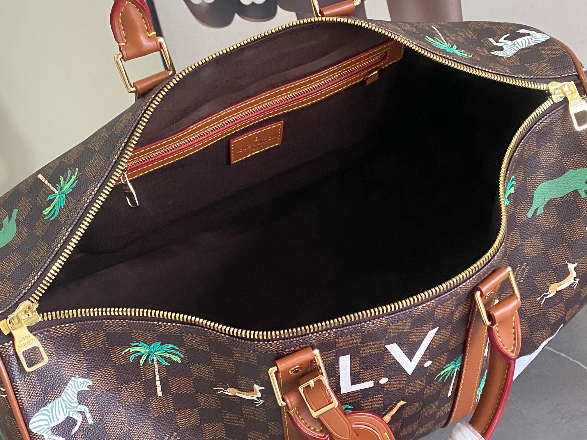 [TOP] Louis Vuitton LV Keepall Bandoulière 50 Bag 50x29x23cm - Brown