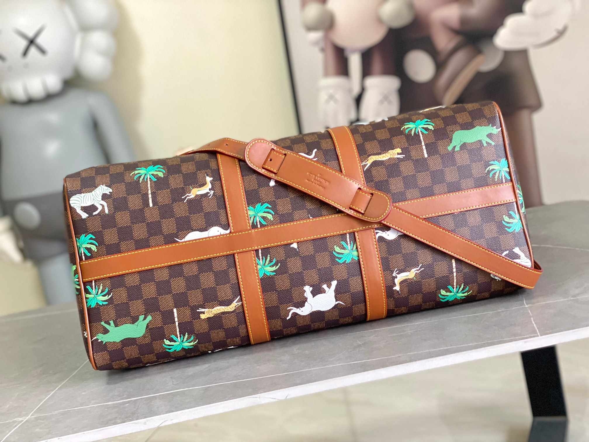 [TOP] Louis Vuitton LV Keepall Bandoulière 50 Bag 50x29x23cm - Brown