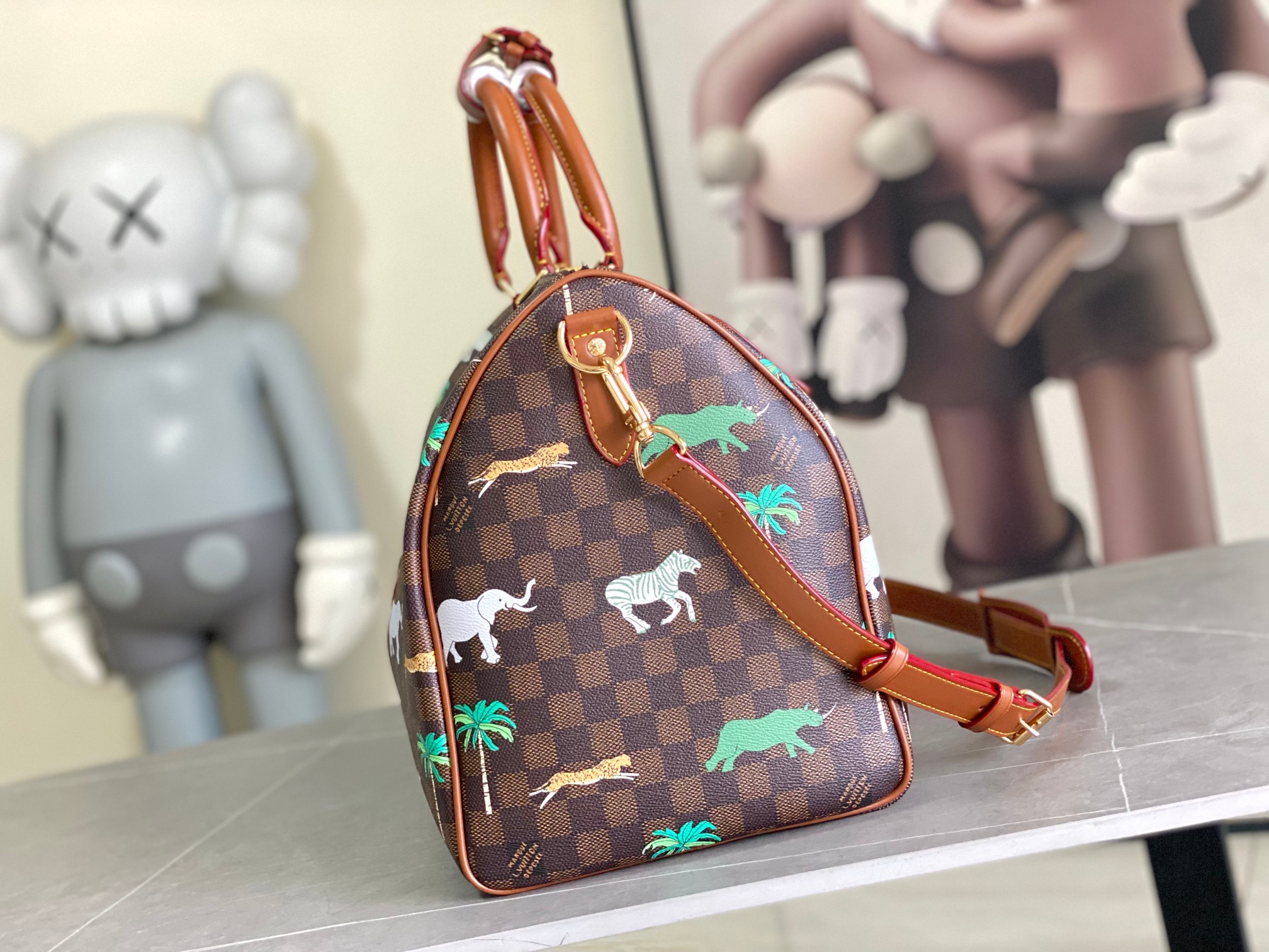 [TOP] Louis Vuitton LV Keepall Bandoulière 50 Bag 50x29x23cm - Brown