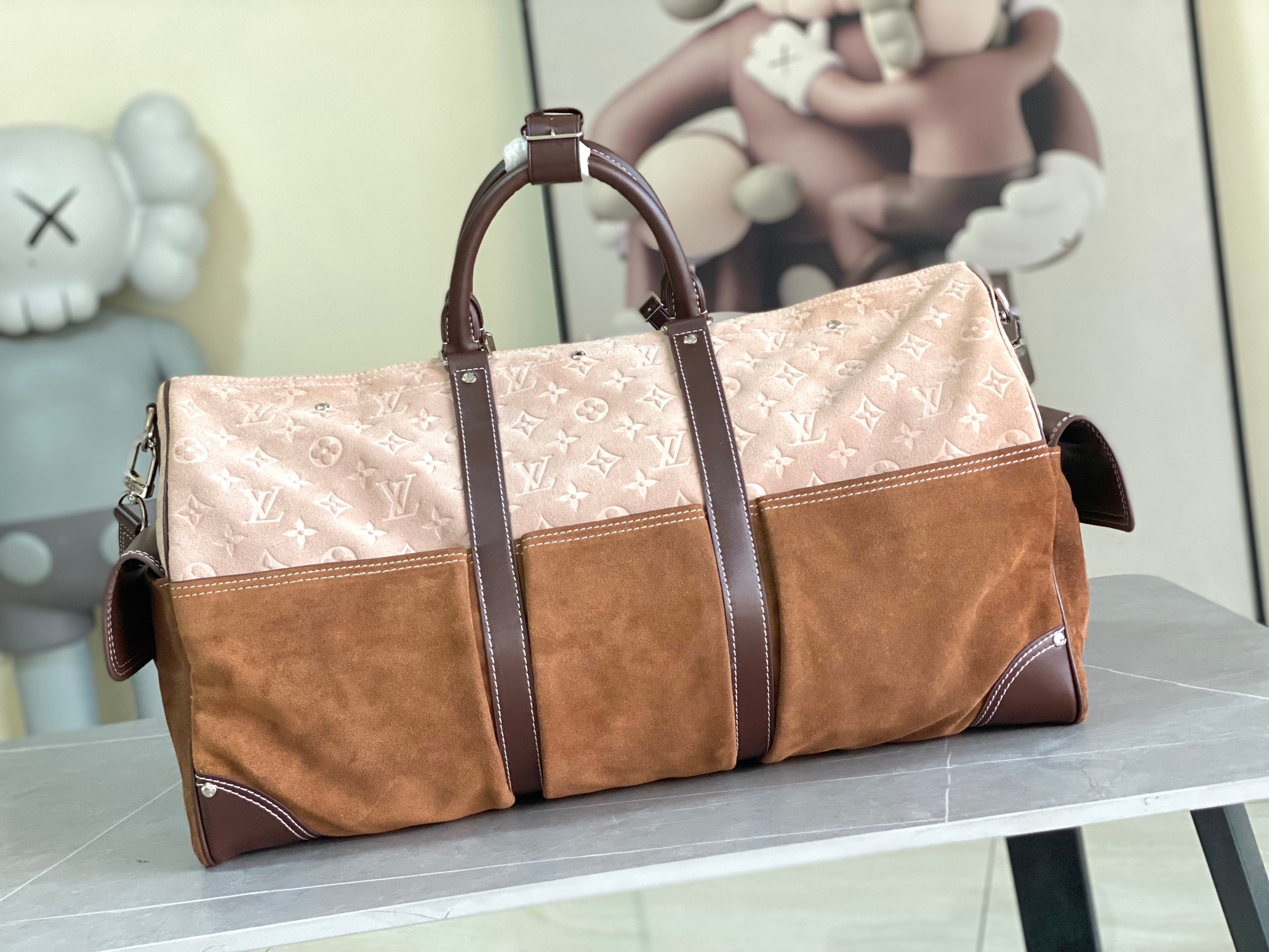 [TOP] Louis Vuitton LV Keepall Bandoulière 50 Bag 50x29x23cm - Brown