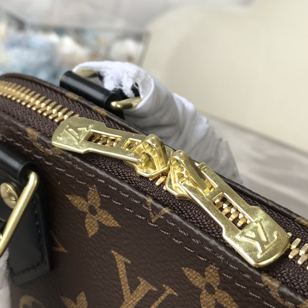 [TOP] Louis Vuitton LV Alma BB Braided Handle Bag  25 x 19 x 12 cm - Monogram