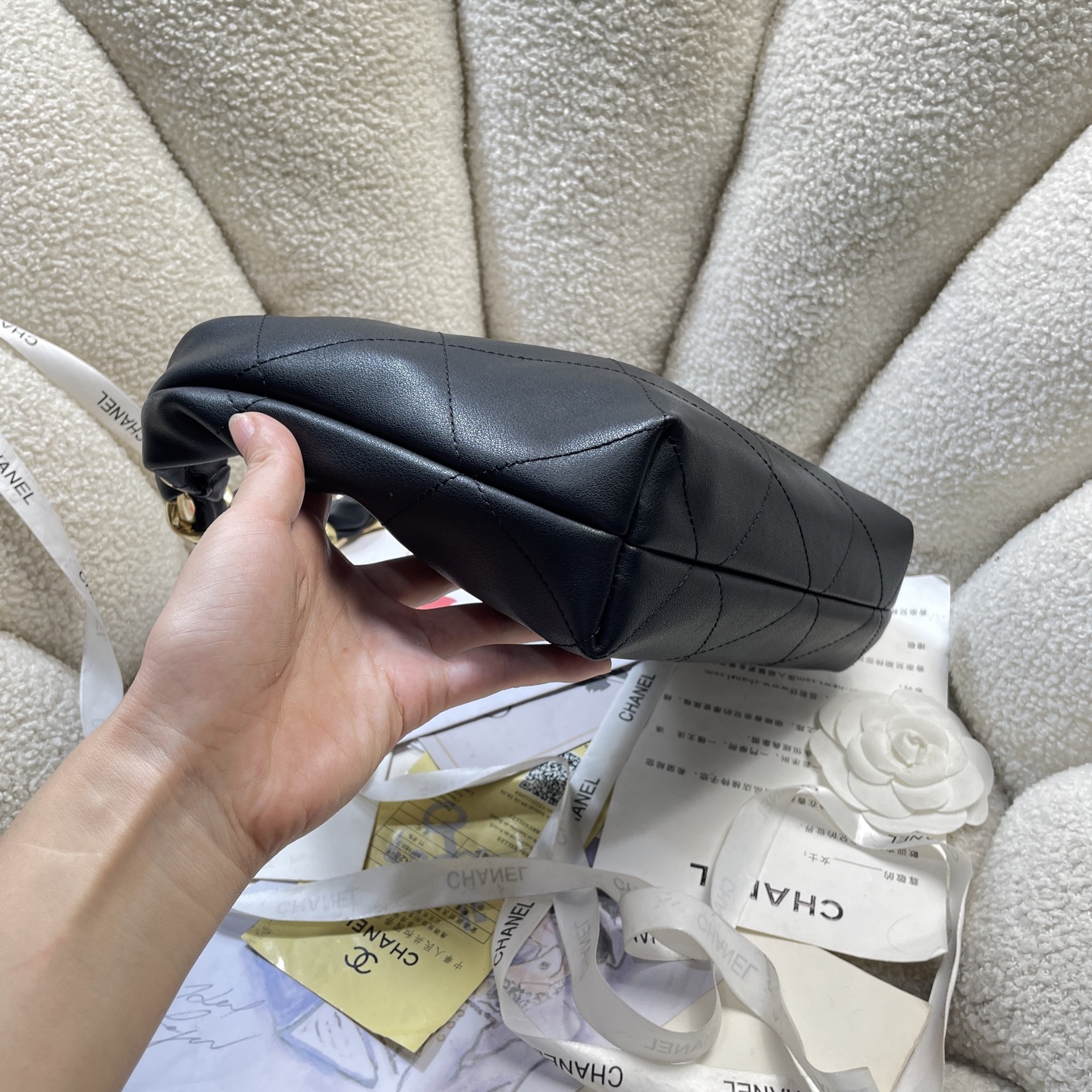 [TOP] CHANEL Hobo Bag 24x28x8cm - 3 Colour