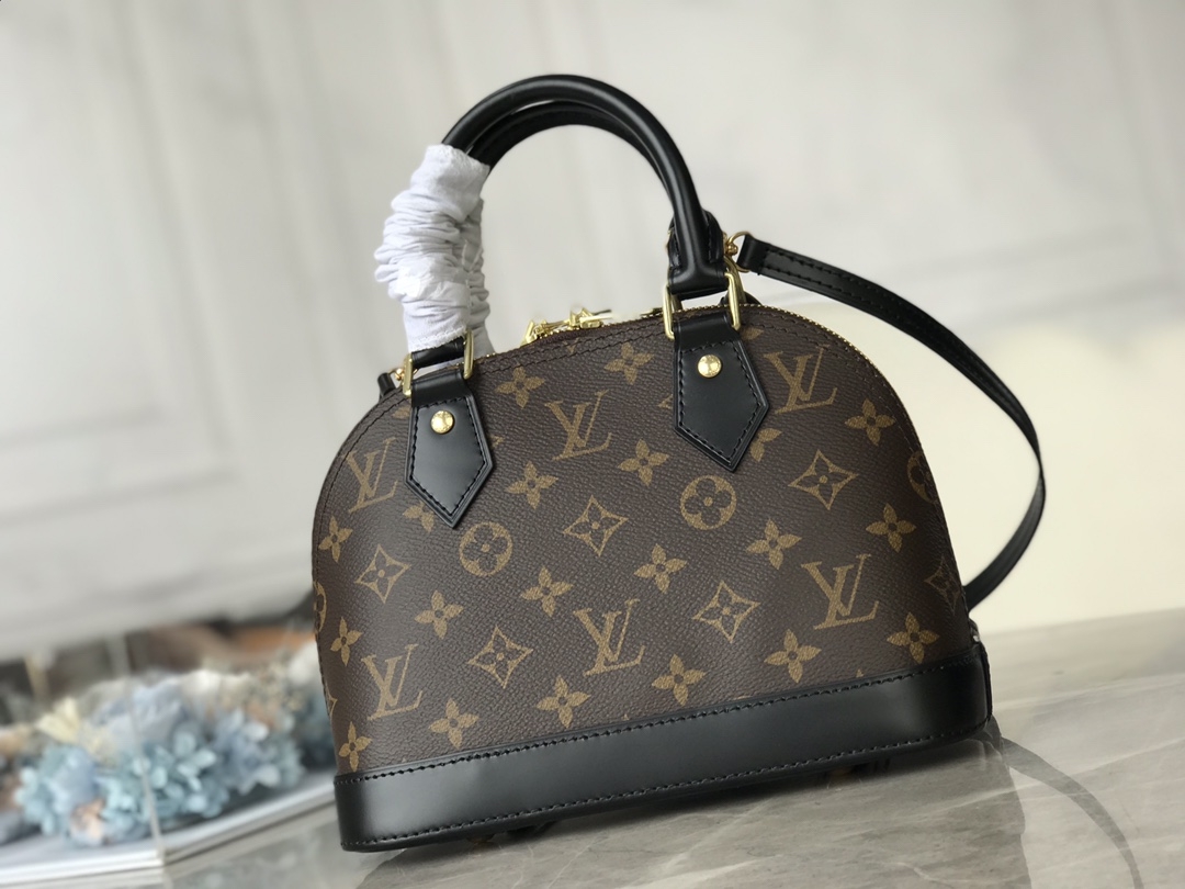 [TOP] Louis Vuitton LV Alma BB Braided Handle Bag  25 x 19 x 12 cm - Monogram