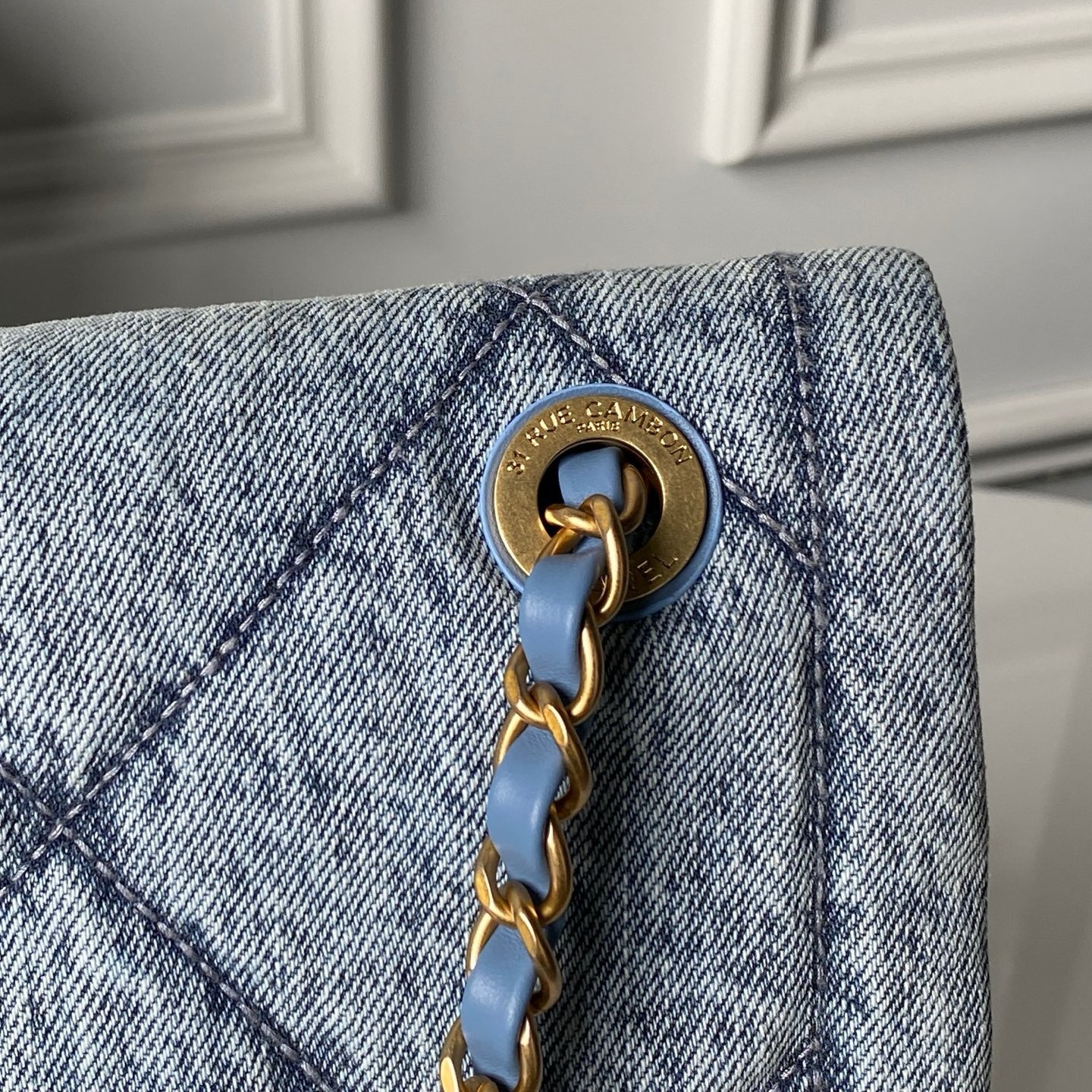 [TOP] CHANEL Denim Bag 26.5×45×9.5cm - Blue