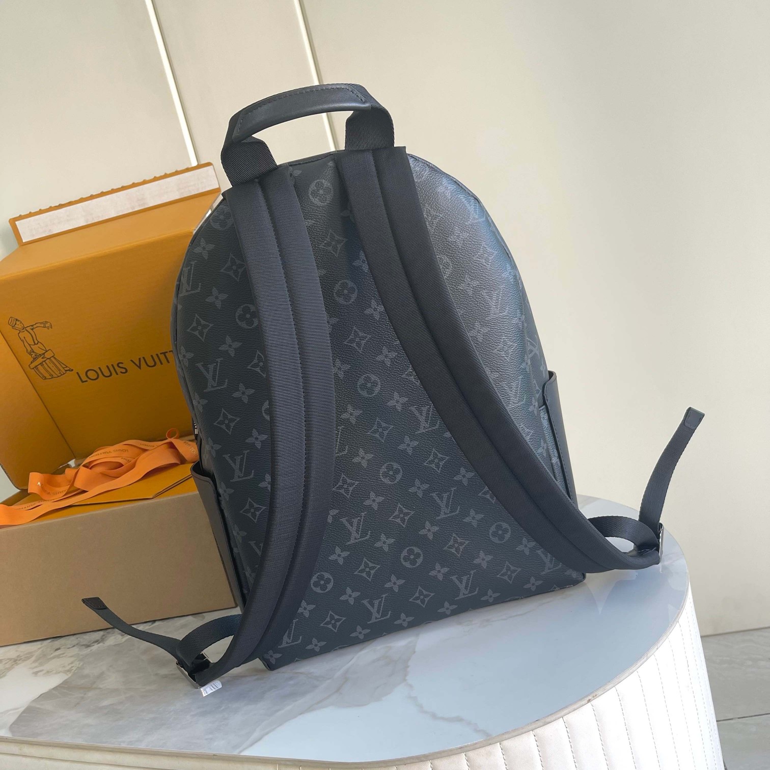 [TOP] Louis Vuitton LV Discovery Backpack Monogram Eclipse 42x17x31cm - Black