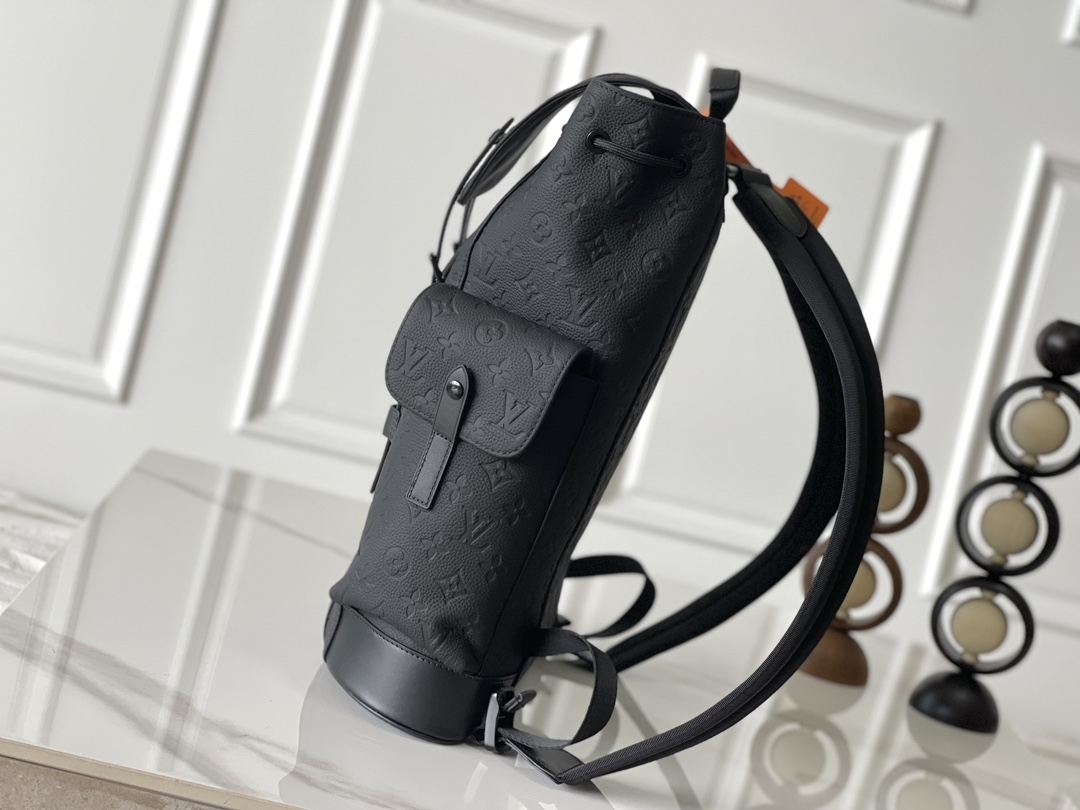 [TOP] Louis Vuitton LV Christopher Backpack 32x39x12cm/41×48×13cm - Black