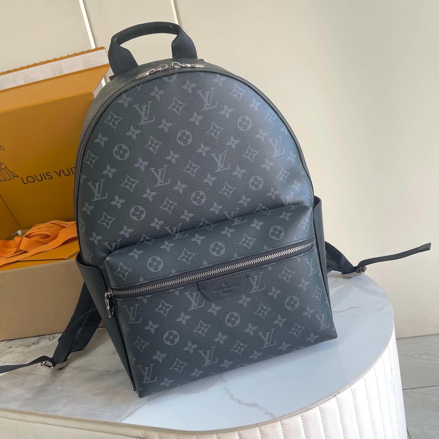 [TOP] Louis Vuitton LV Discovery Backpack Monogram Eclipse 42x17x31cm - Black