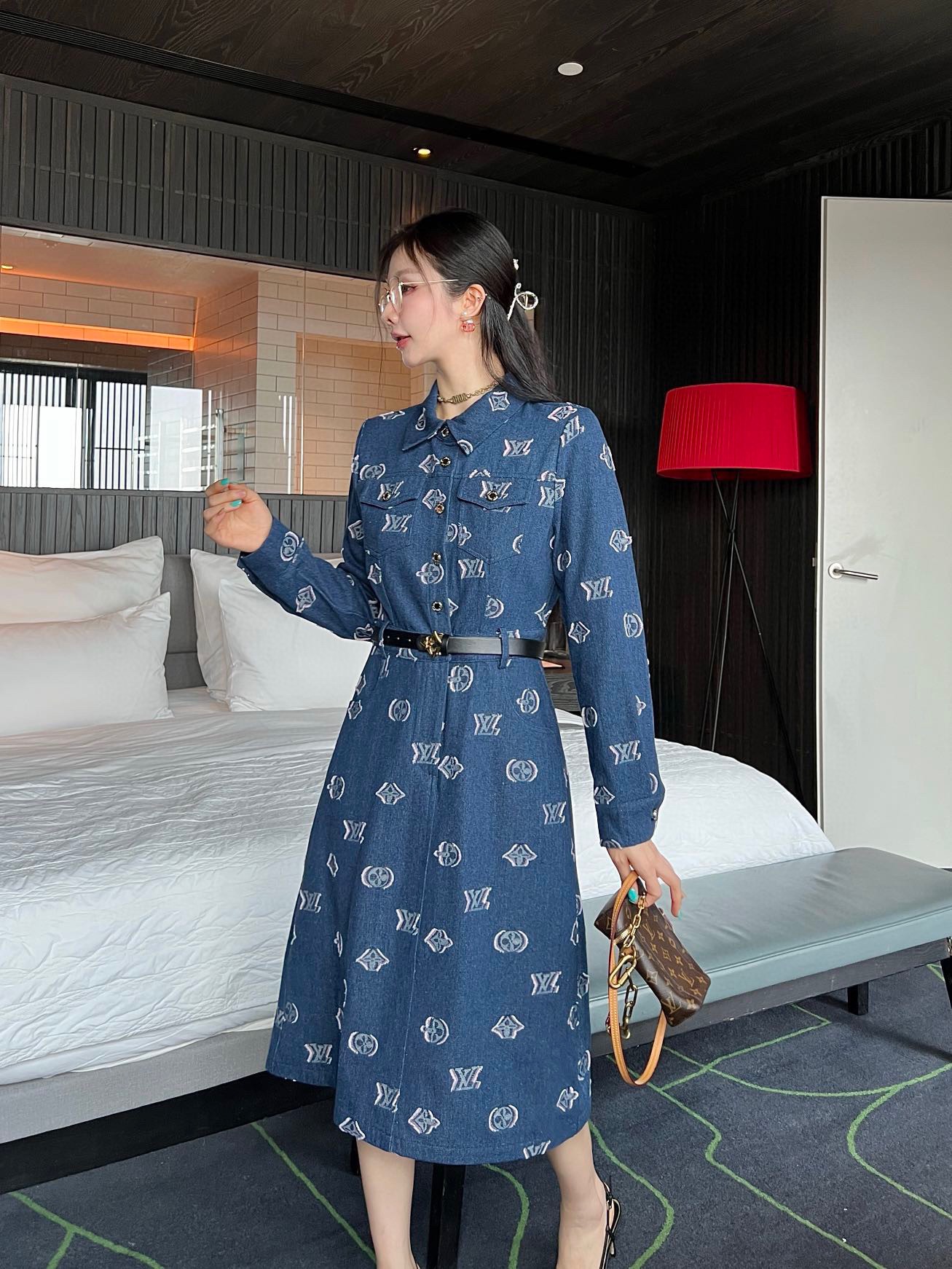 [TOP] Louis Vuitton LV Dress - Blue