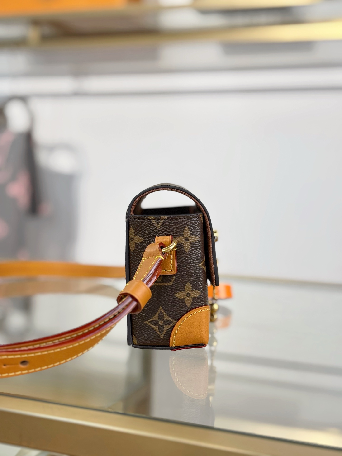 [TOP] Louis Vuitton LV Steamer Bag 18x11x6.5cm - Brown