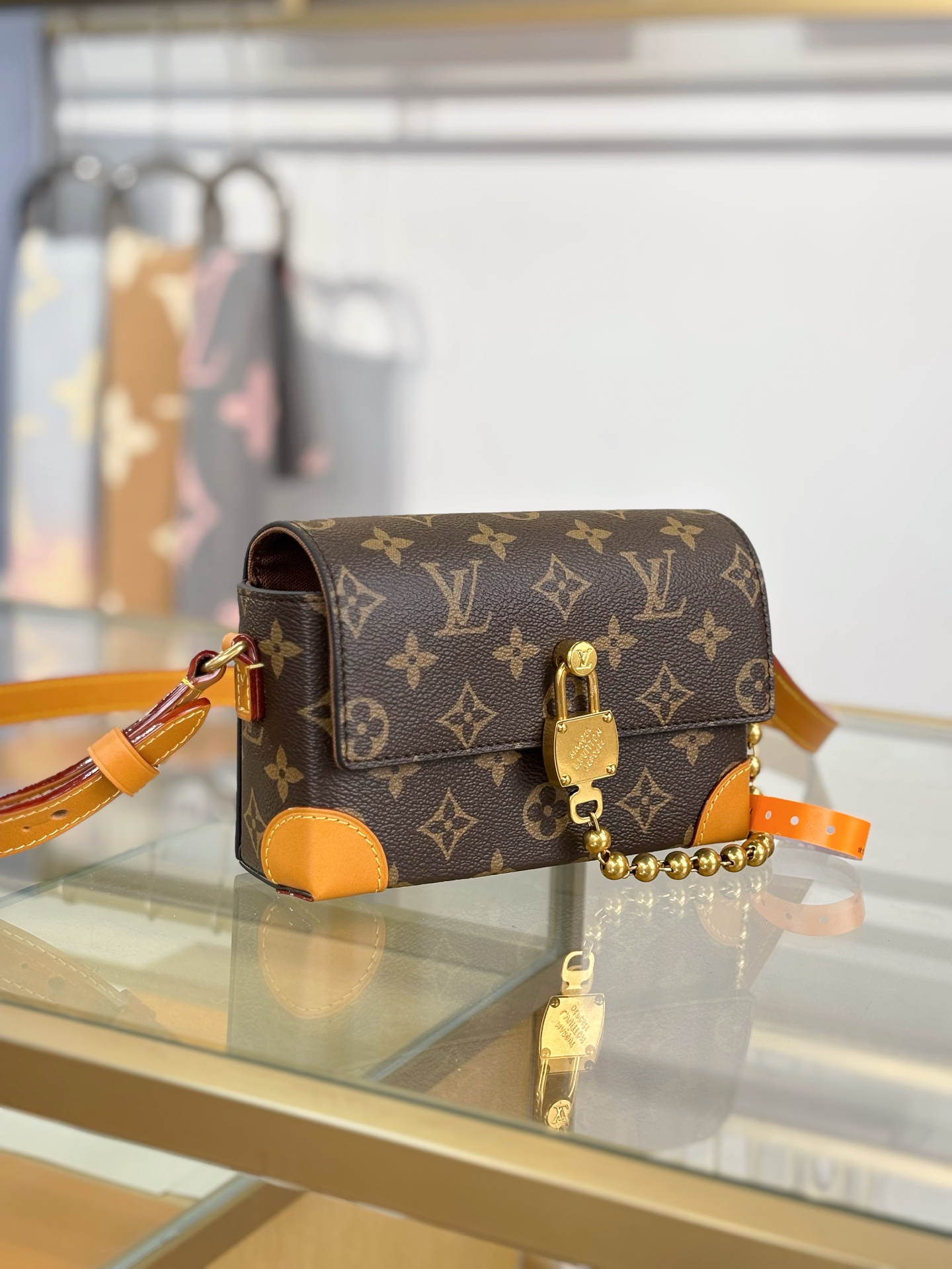 [TOP] Louis Vuitton LV Steamer Bag 18x11x6.5cm - Brown