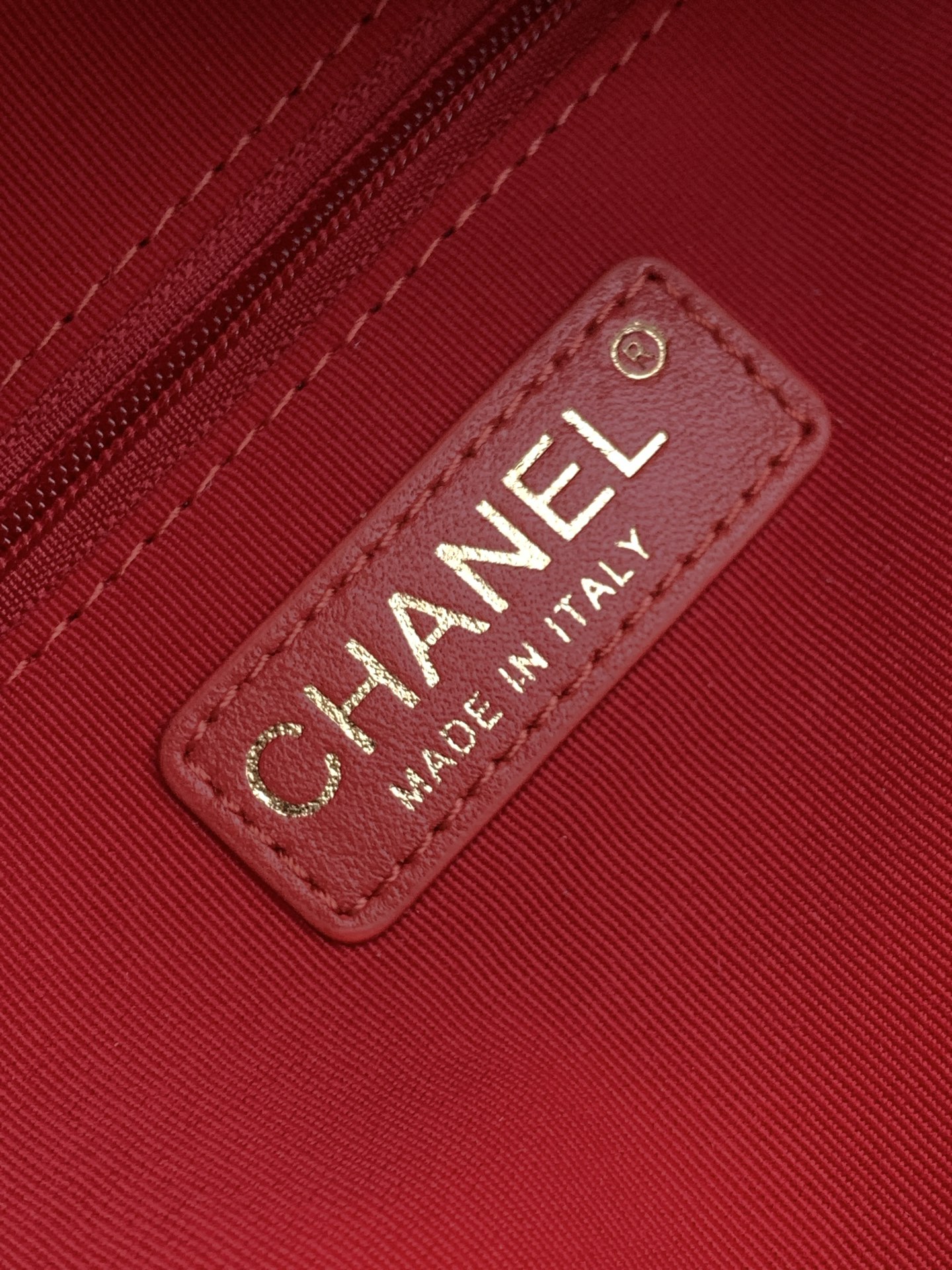 [TOP] CHANEL  Bowling Bag 15.5-24-11.5cm/18.5-27-13.5cm  - Red