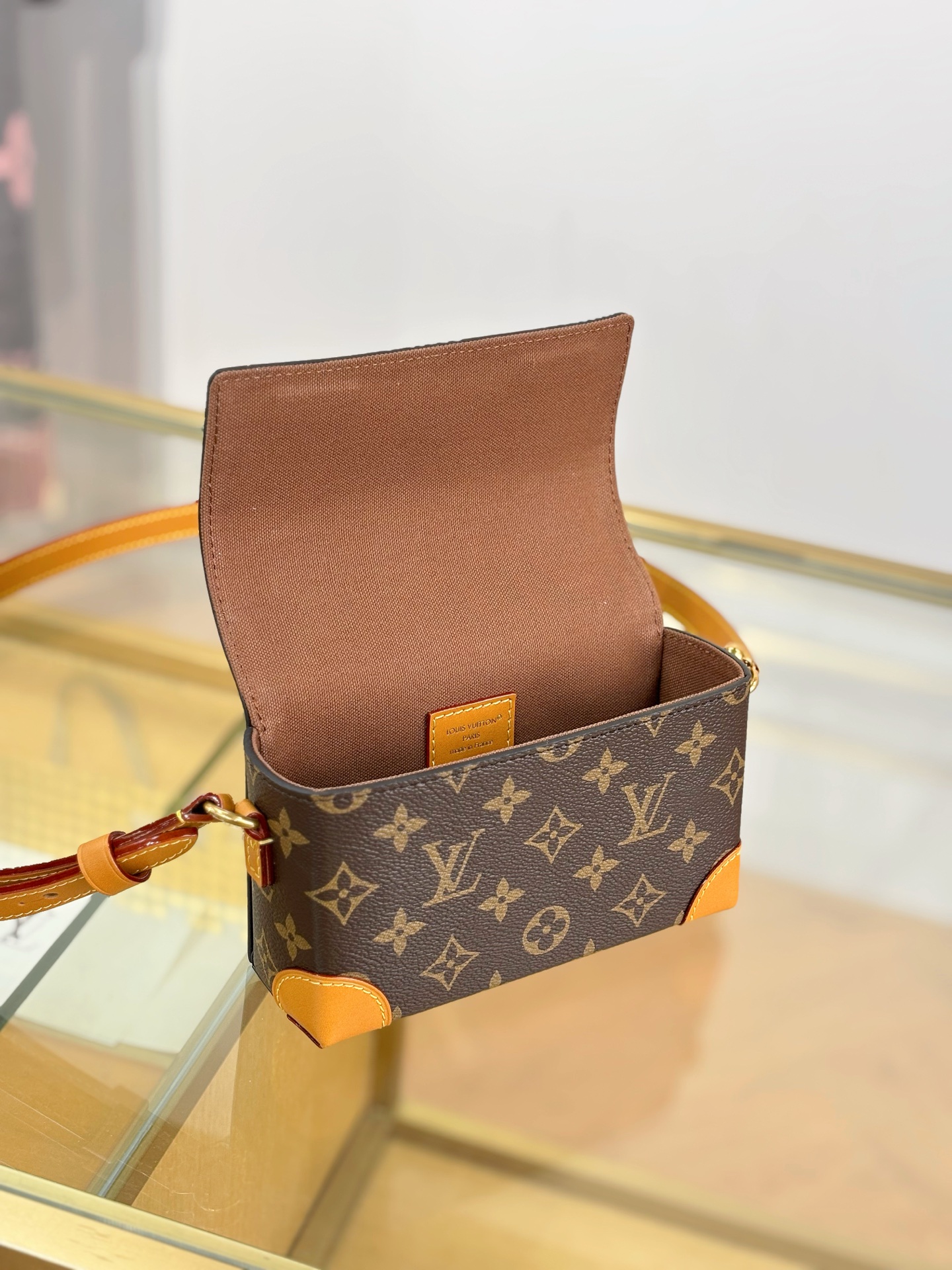 [TOP] Louis Vuitton LV Steamer Bag 18x11x6.5cm - Brown