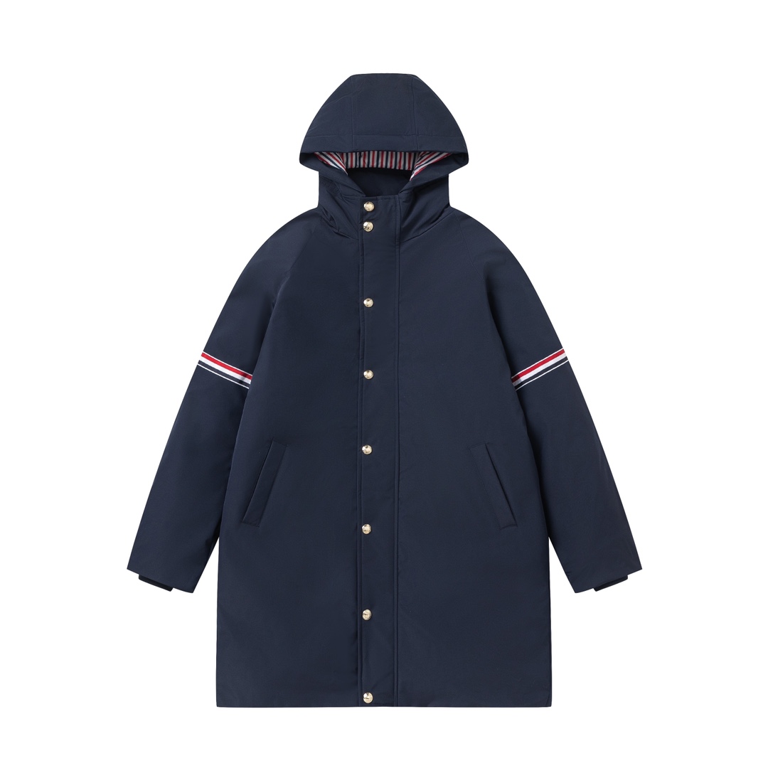 [TOP] THOM BROWNE Men's/Women's Long Down Jacket - 2 Color