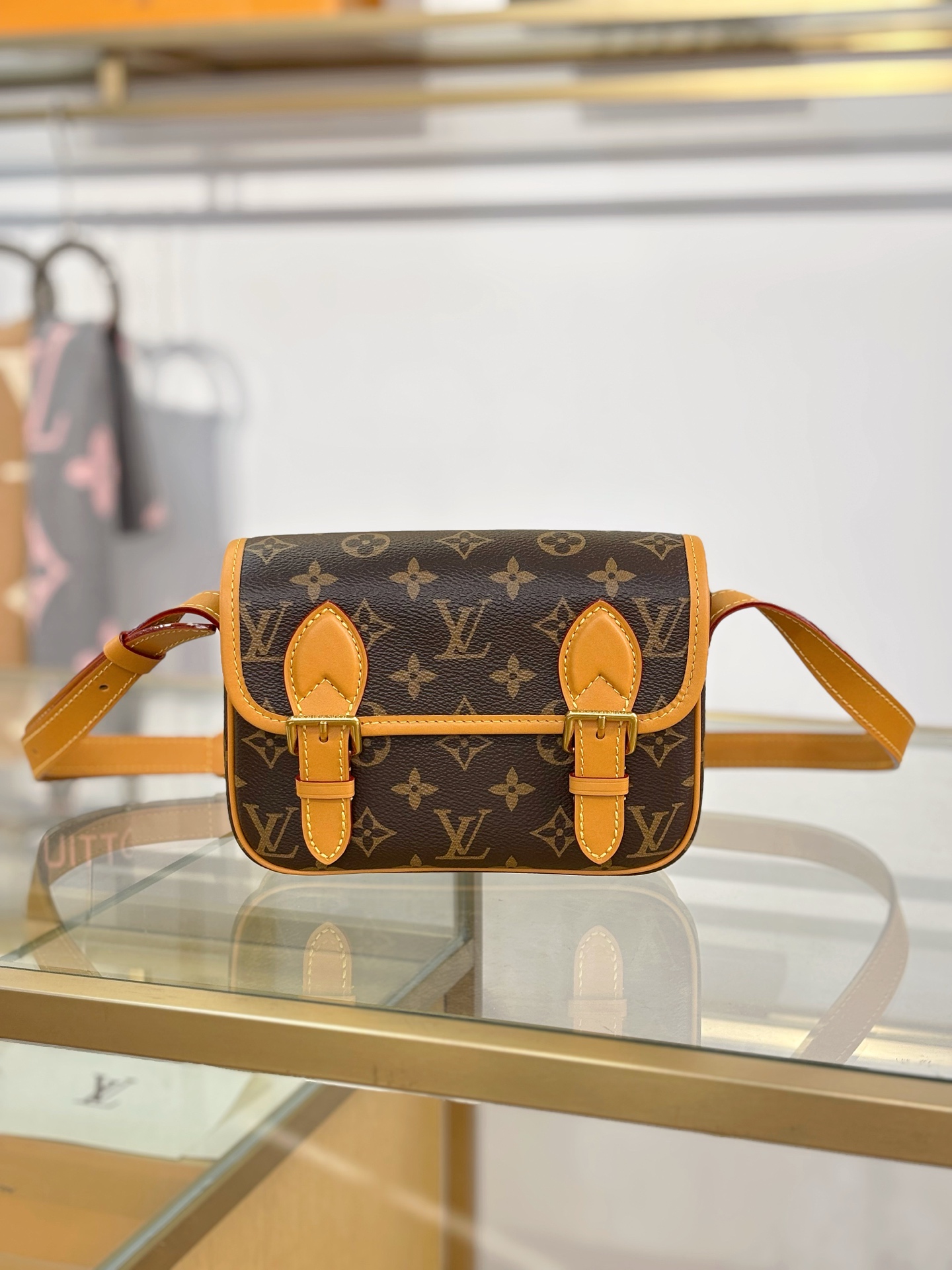 [TOP] Louis Vuitton LV Satchel Bag 19.5x15x6cm - Brown