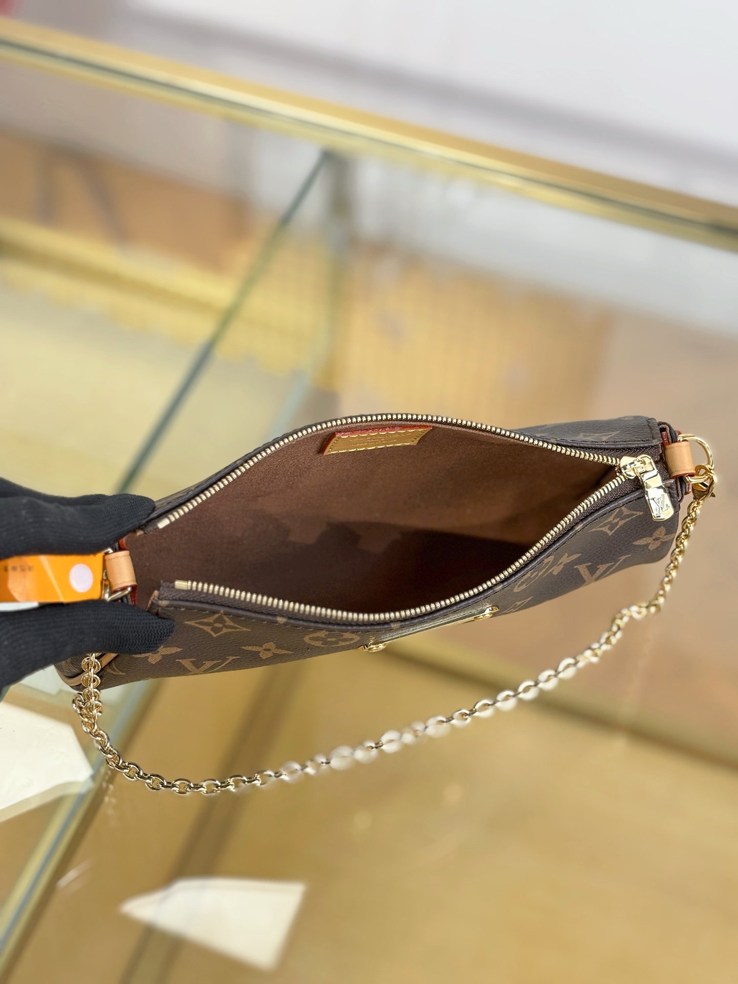 [TOP] Louis Vuitton LV Pochette Eva Monogram 27x11x5cm - Brown