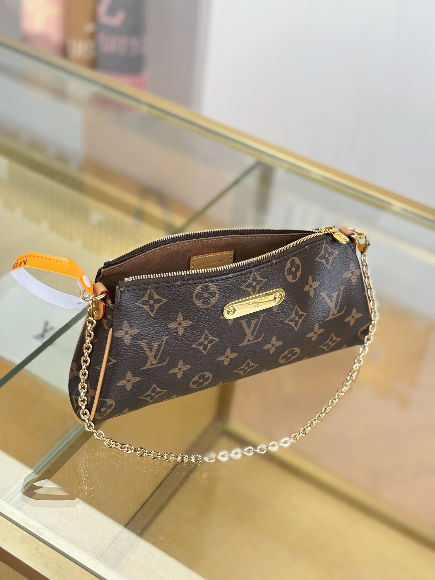 [TOP] Louis Vuitton LV Pochette Eva Monogram 27x11x5cm - Brown