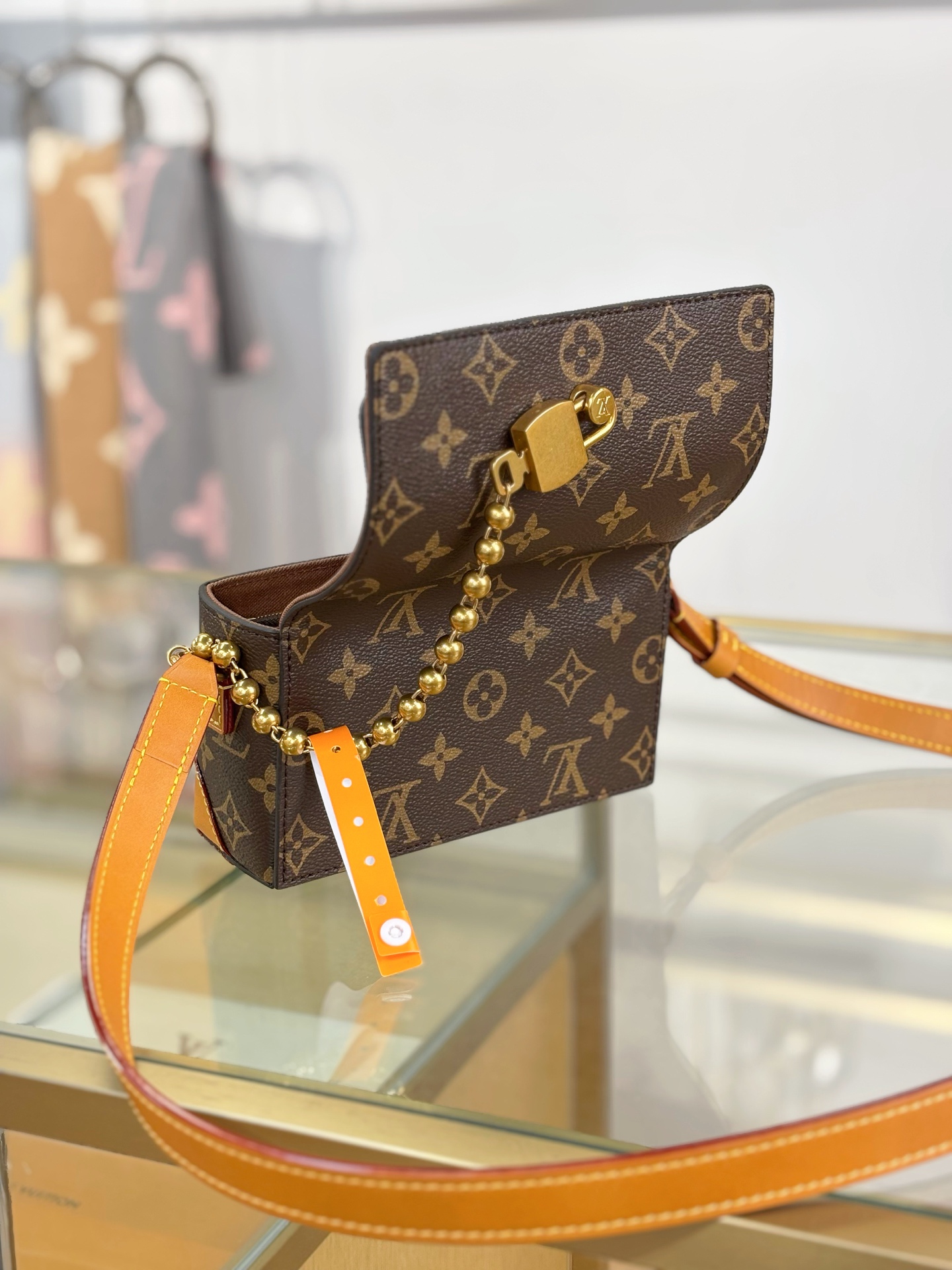 [TOP] Louis Vuitton LV Steamer Bag 18x11x6.5cm - Brown