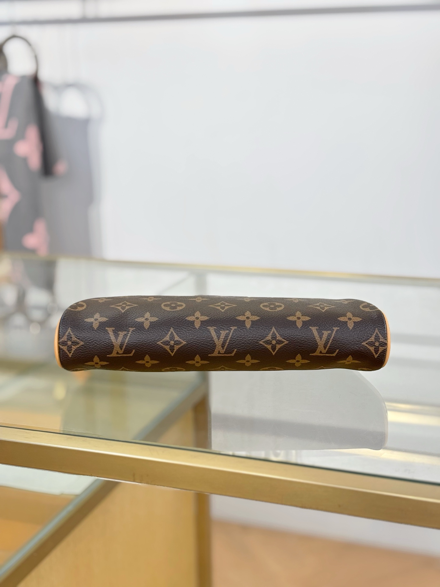 [TOP] Louis Vuitton LV Pochette Eva Monogram 27x11x5cm - Brown