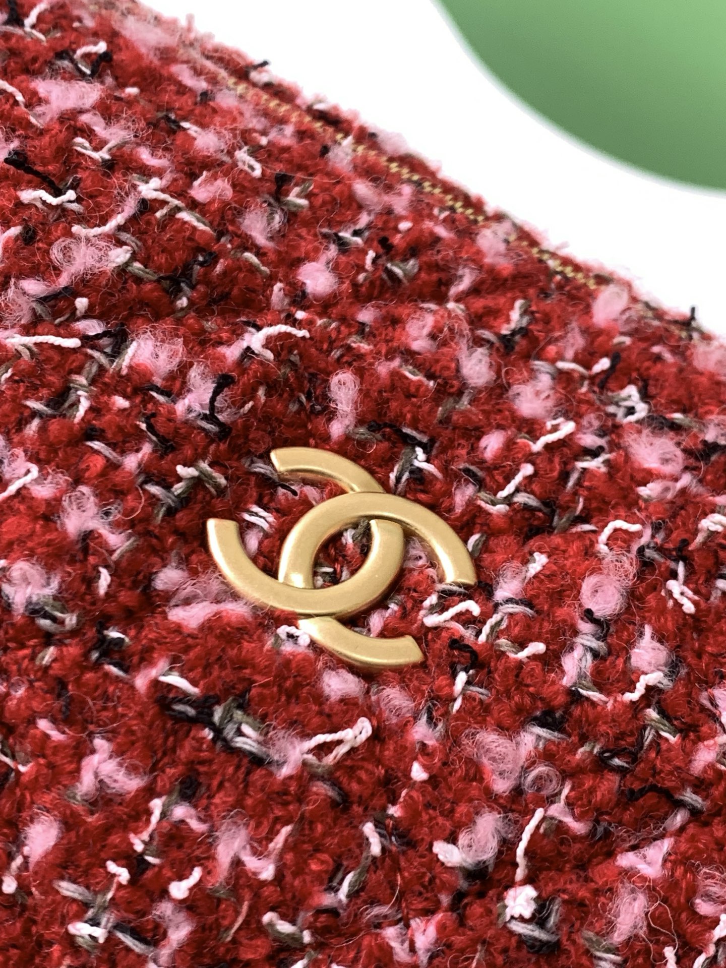 [TOP] CHANEL  Bowling Bag 15.5-24-11.5cm/18.5-27-13.5cm  - Red