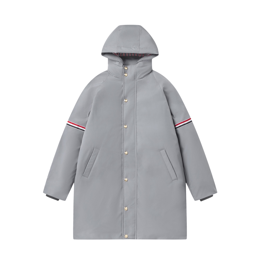 [TOP] THOM BROWNE Men's/Women's Long Down Jacket - 2 Color