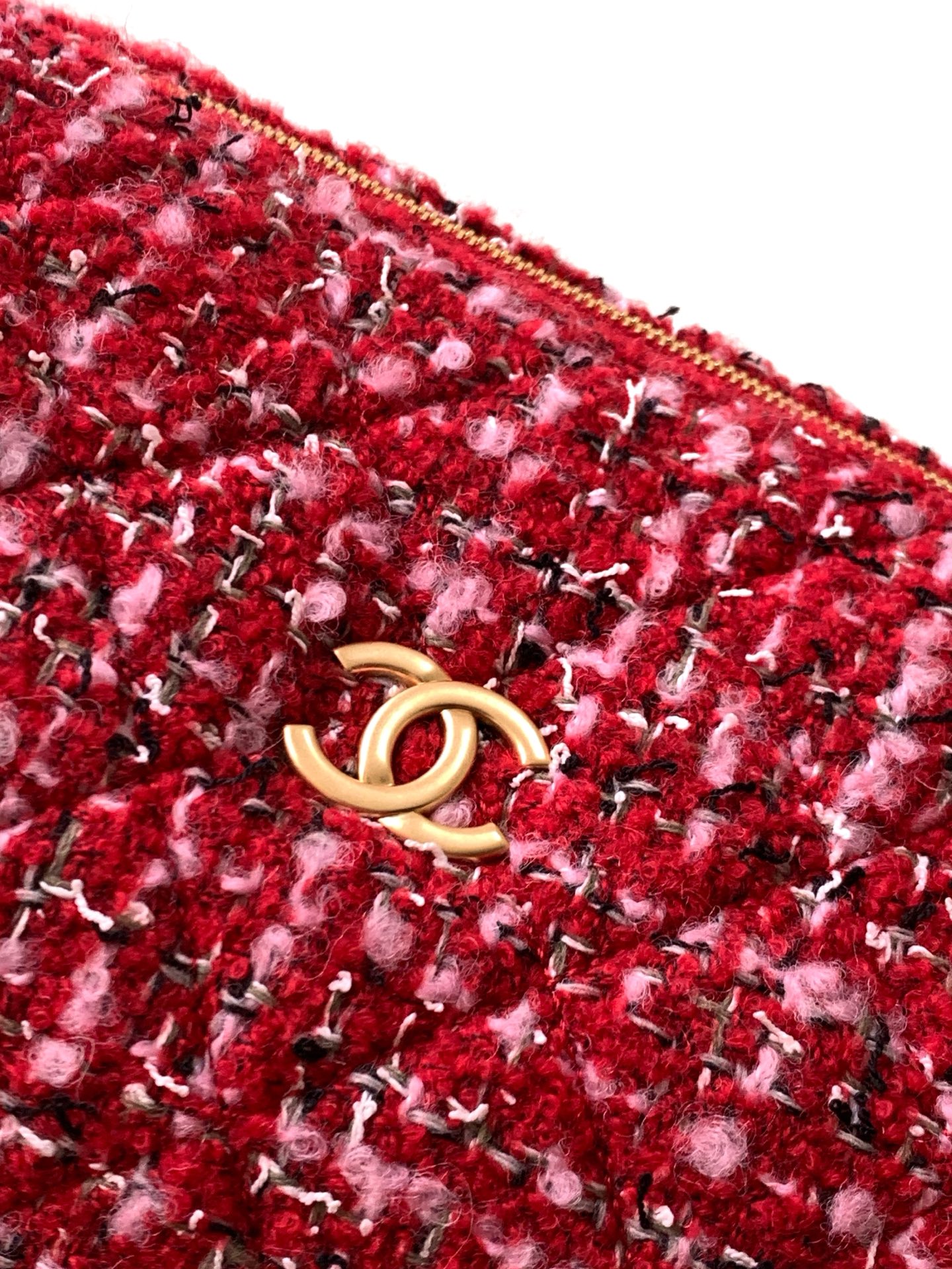 [TOP] CHANEL  Bowling Bag 15.5-24-11.5cm/18.5-27-13.5cm  - Red