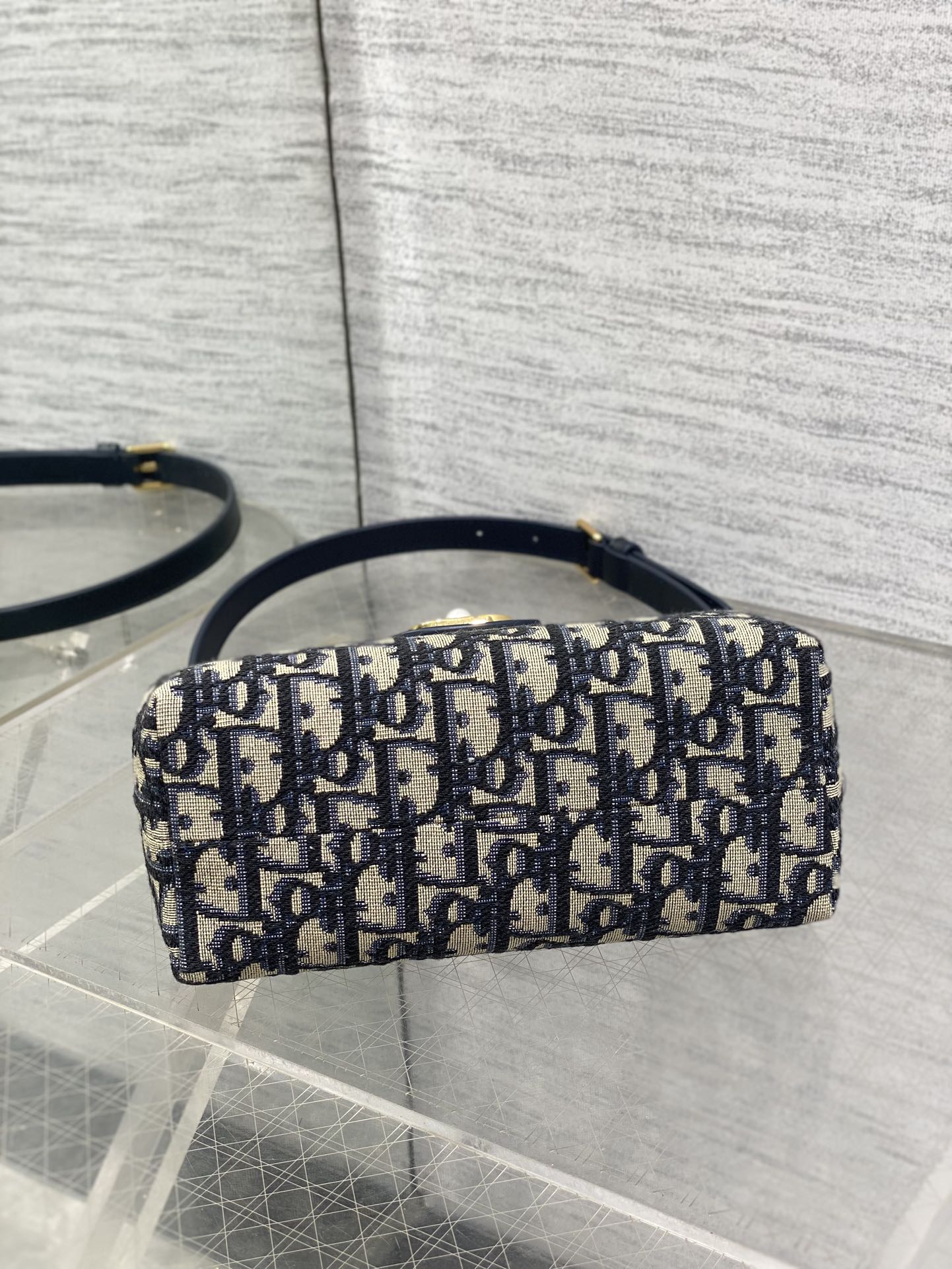 [TOP] Christian Dior  Jolie Top Handle Bag 18.5 x 13 x 8.5 cm - Blue